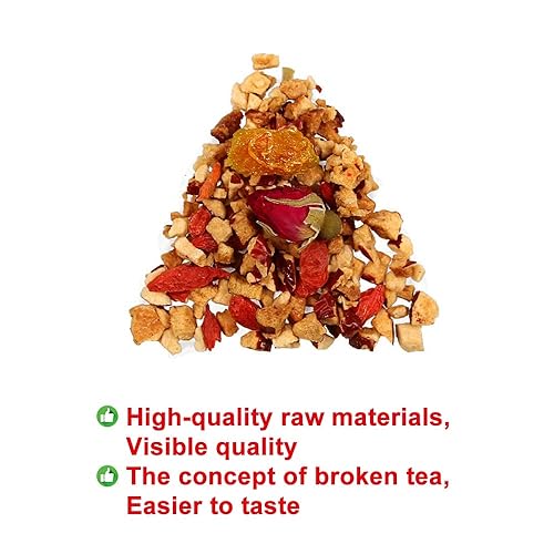 Miniatura 4 de Plant Gift Longan Goji Berry - Bolsas de té de 10.58 onzas (0.21 oz* 50 bolsas), Longan, Wolfberry, rosa, Hongzao Chinese Pure Nature, té mixto para