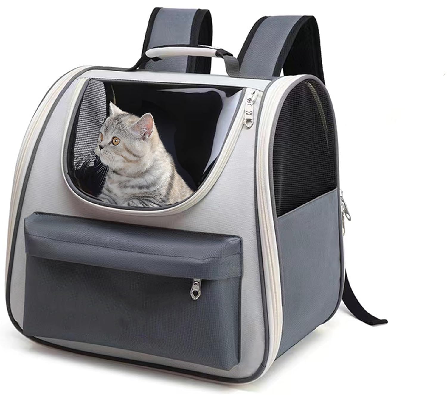 Abhsant Puppy Cat Backpack, Fully Ventilated Pet Backpack for Cats and Puppies, Airline Approved Cat Carrier Backpack for Travel and Hiking (Grey) (B0CP77LR4P) Amazon Price History, Amazon Price Tracker