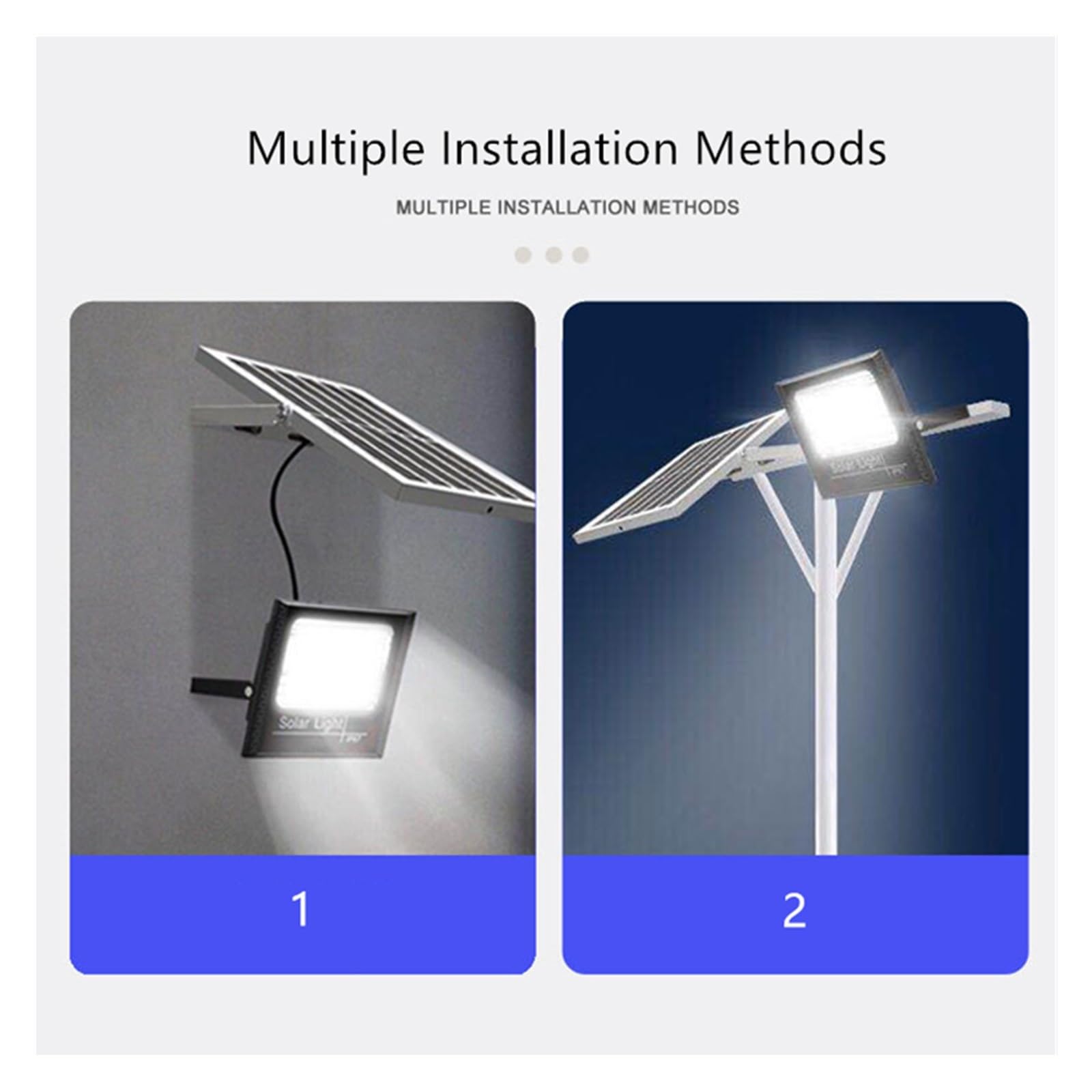 Focos solares LED Luz De Inundación Solar Luz Led Lámpara Solar Lámpara De Pared Impermeable For Exteriores Proyector Lámparas Solares Led Iluminación De Jardín Multifunción El ahorro de energía ( Col