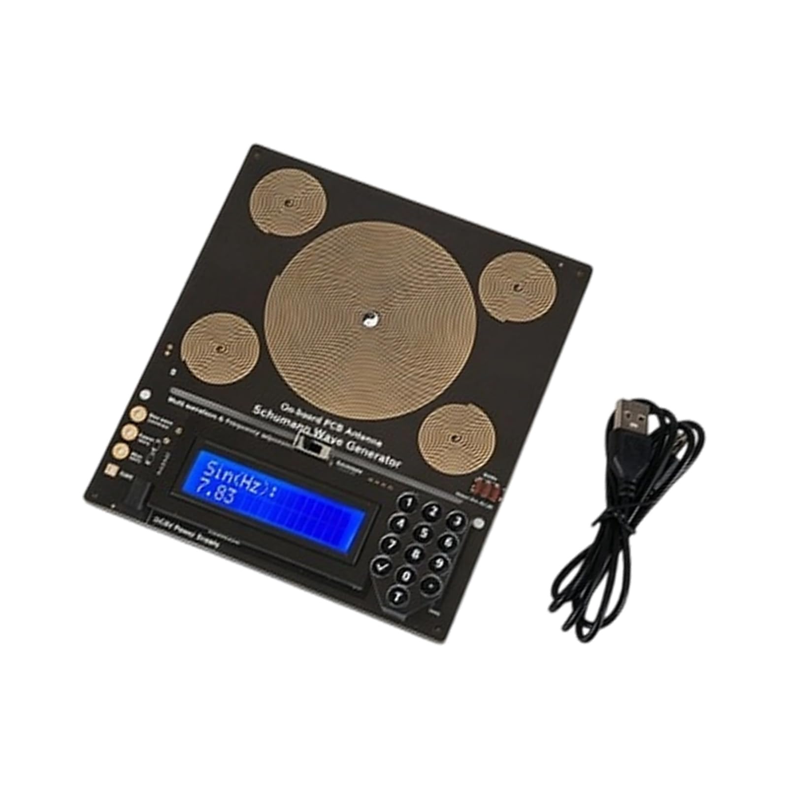 Hsioluted Without Casing Digital Signals Generator 0.01Hz-100Khz Frequency Ranging With Sine Square Waves Output For Scientific Research Relaxation Low Frequency Indication Generator