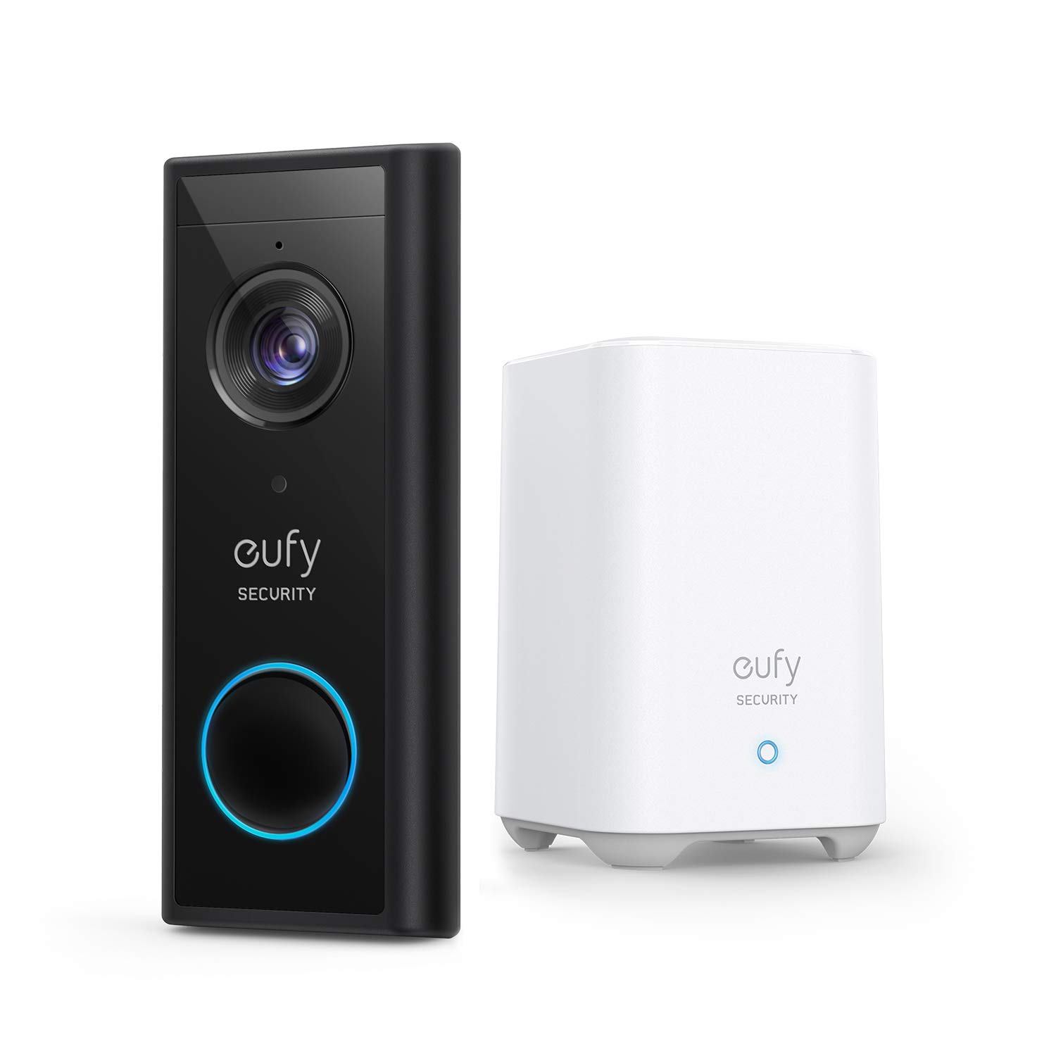 eufy Security kabellose Video-Türklingel S220 mit Akku, 2K HD, Türklingel mit Kamera, Gebührenfrei, smarte Personenerkennung, beidseitige Audiofunktion, erfordert HomeBase 2