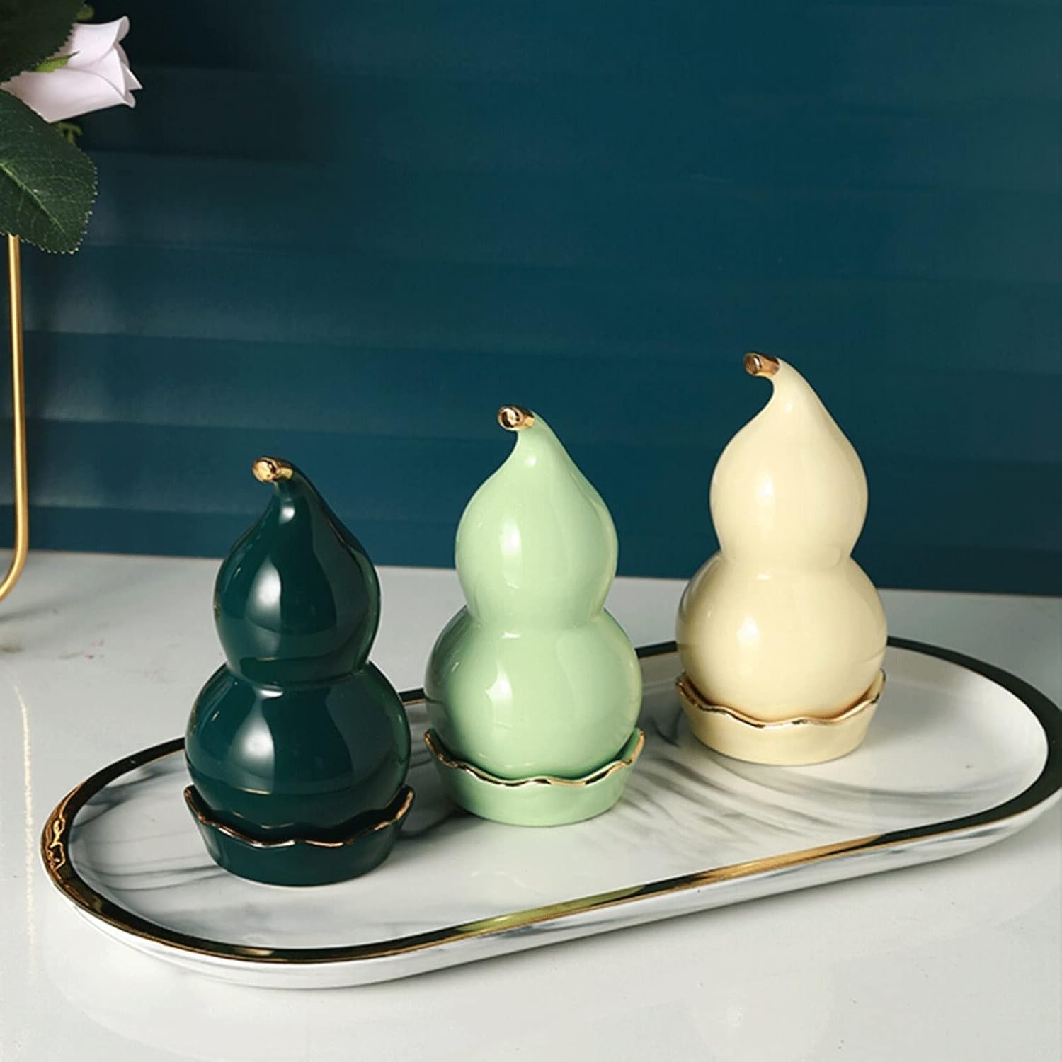 Toothpick Box Toothpick Holder Gourd Toothpick Holder Ceramic Toothpick Dispenser Home Toothpick Storage Box for Restaurant Kitchen Cafe Toothpick Dispenser(A)
