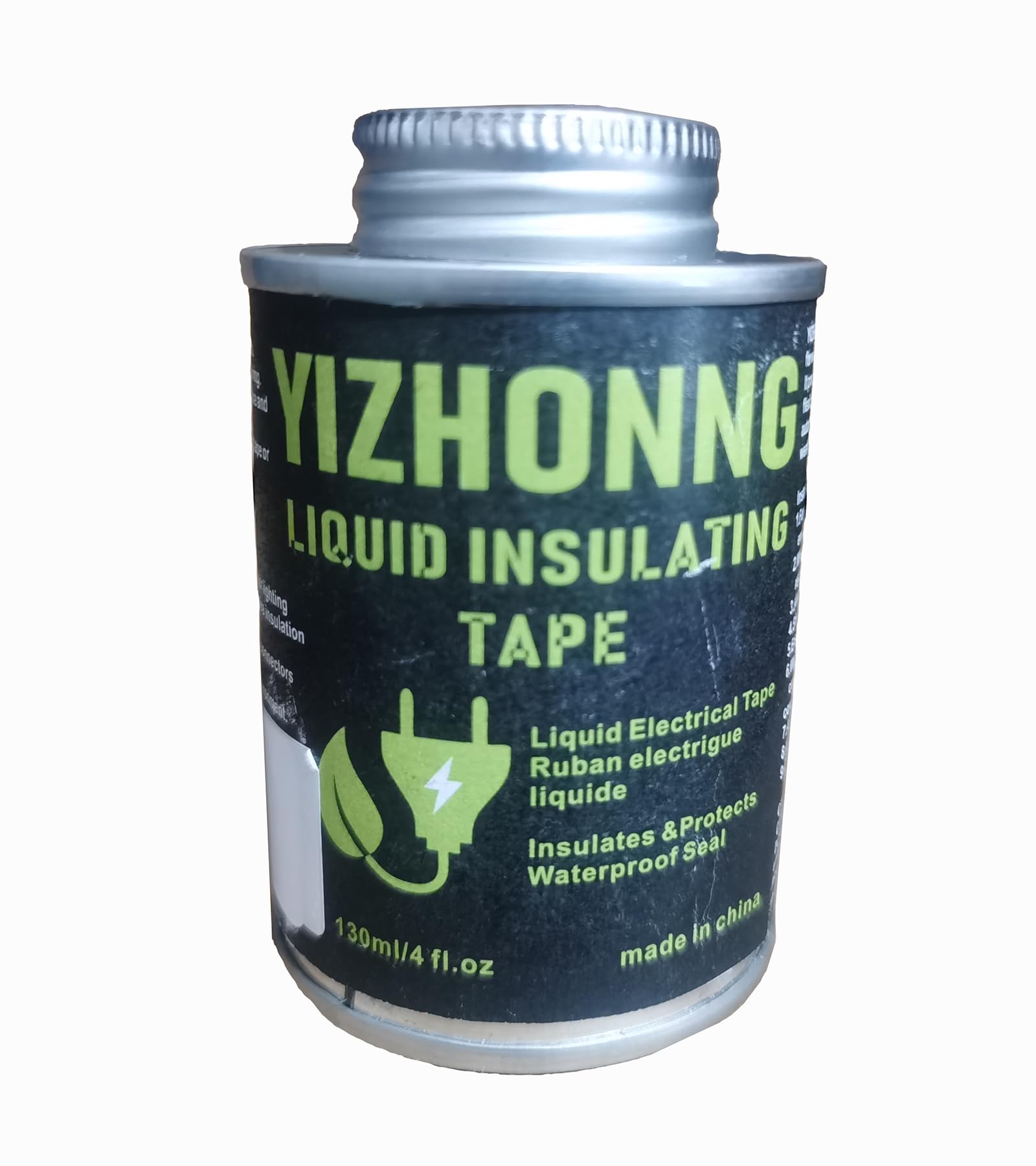 YIZHONG Liquid Electrical Tape Waterproof Liquid Wire Insulation Rubber Quick-Drying High Temperature Black, Flame Retardant