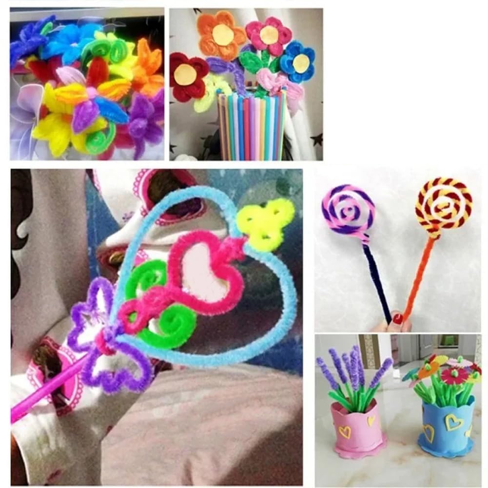 Limpiapipas a Granel, Tallos de Chenilla esponjosos para Manualidades, Regalos Hechos a Mano y decoración.
