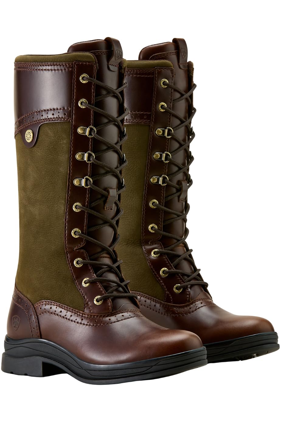 ARIAT Wythburn II H20 wasserdichte Damen-Stiefel, Tabacco Brown/Olive Night