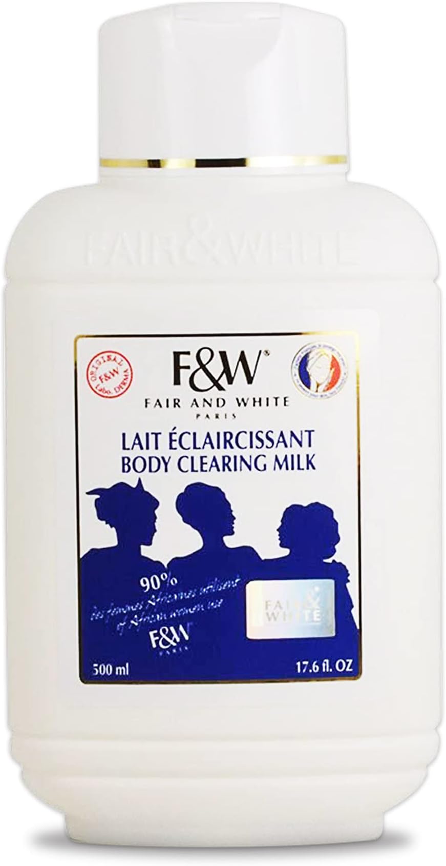 Original Body Clearing Milk - 17 fl oz, Dry Skin Moisturizer for Fair Skin Tones