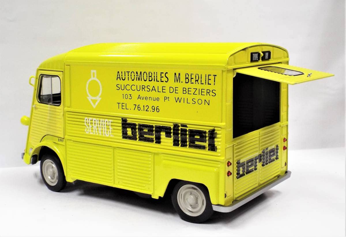 1/18 シトロエン タイプHY 1969 イエロートラック CitroenHY ソリド 1/18 シトロエン タイプ HY シトロエンサービス 1969