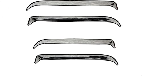 Auto Ventshade [AVS] Protectores de lluvia para Jeep Wrangler JK 2007-2018, 4 uds. | Viseras de ventilación de ventana, acero inoxidable, 14918