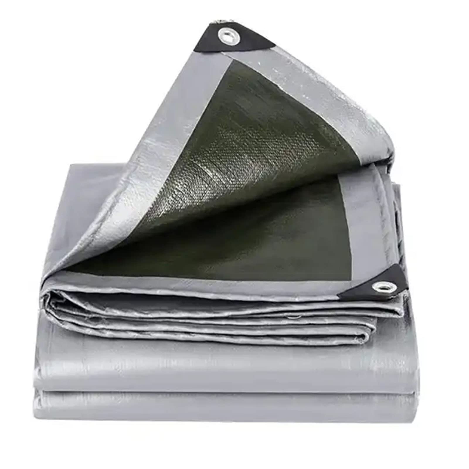 Bâche imperméable en PE couleur argent 6x8m ultra résistante pour extérieur
