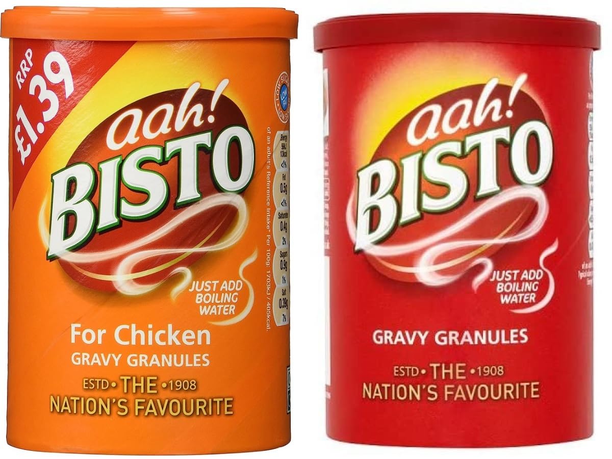 Bisto Beef Gravy Granules and Chicken Gravy Granules 190g
