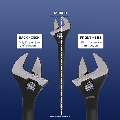 Miniatura 5 de Lichamp Llave Spud de construcción ajustable de 12 pulgadas