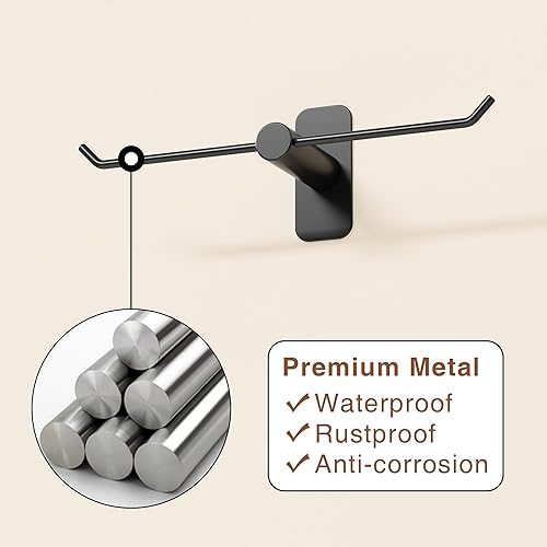 Miniatura 2 de niffgaff Paquete de 2 soportes para sombreros para gorra de béisbol, ganchos para sombreros de vaquero, adhesivo para almacenamiento de sombreros en