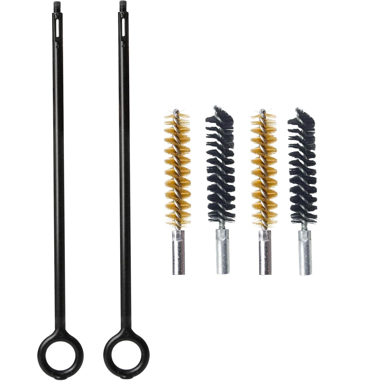 VicBre 2 Set spazzole per la Pulizia delle Armi per Pistola Calibro 9 mm Kit di Pulizia della Pistola Spazzola in Nylon Bronzo