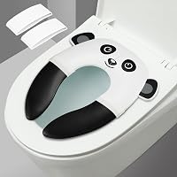 PandaEar összecsukható utazó WC ülőke gyerekeknek, csúszásmentes szilikon párnákkal 1
