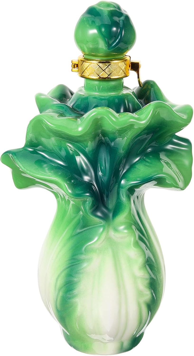 Ceramic Wine Bottle Sealed Liquor Jar 1 Jin Capacity Porcelain Decorative Bottle Household Sealed Wine Container for Home Bar and Table Display