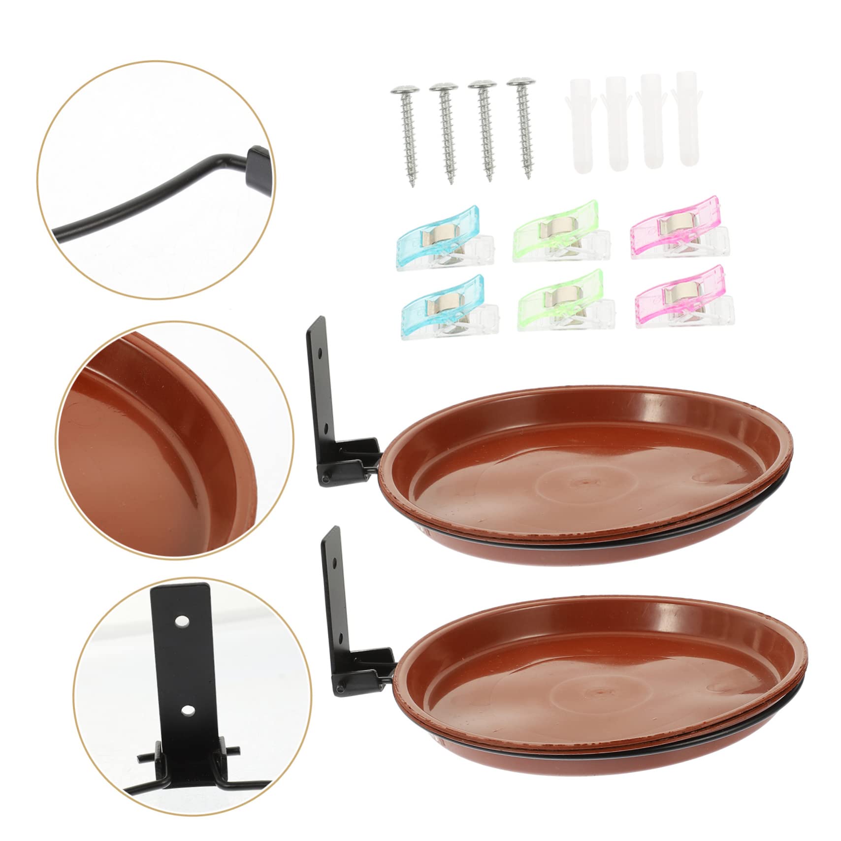 Supvox 5sätze Hängende Vogelfutterstation Mit Wasserschale Teiliges Set Dekorativem Futter Und Badeplatz Für Vögel Im Garten Wiederverwendbar Und Ansprechendes Design Für