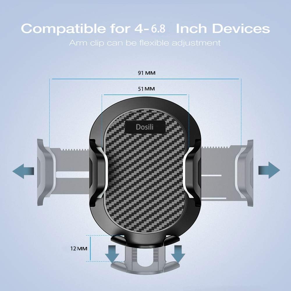 Cell Phone Vehicle Mount,Dashboard Beanbag Friction Mount,2 in 1 Dashboard Mount and Car Air Vent Holder,for iPhone Android and Other Smartphones