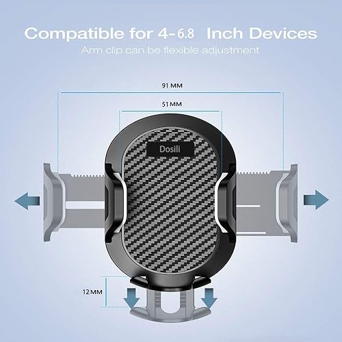 Miniatura 5 de Soporte para teléfono celular, soporte de fricción para puf, 2 en 1 y soporte de ventilación de aire, para iPhone, Android y otros teléfonos