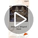 Image of Deskio Siyora L Shaped Table I Computer Table for Home Pc I Office Computer Table for Home I Rounded Corner Desk I Gaming I Worktable (130 Cm x 50 Cm x 75 Cm) White Wood, Metal - DIY