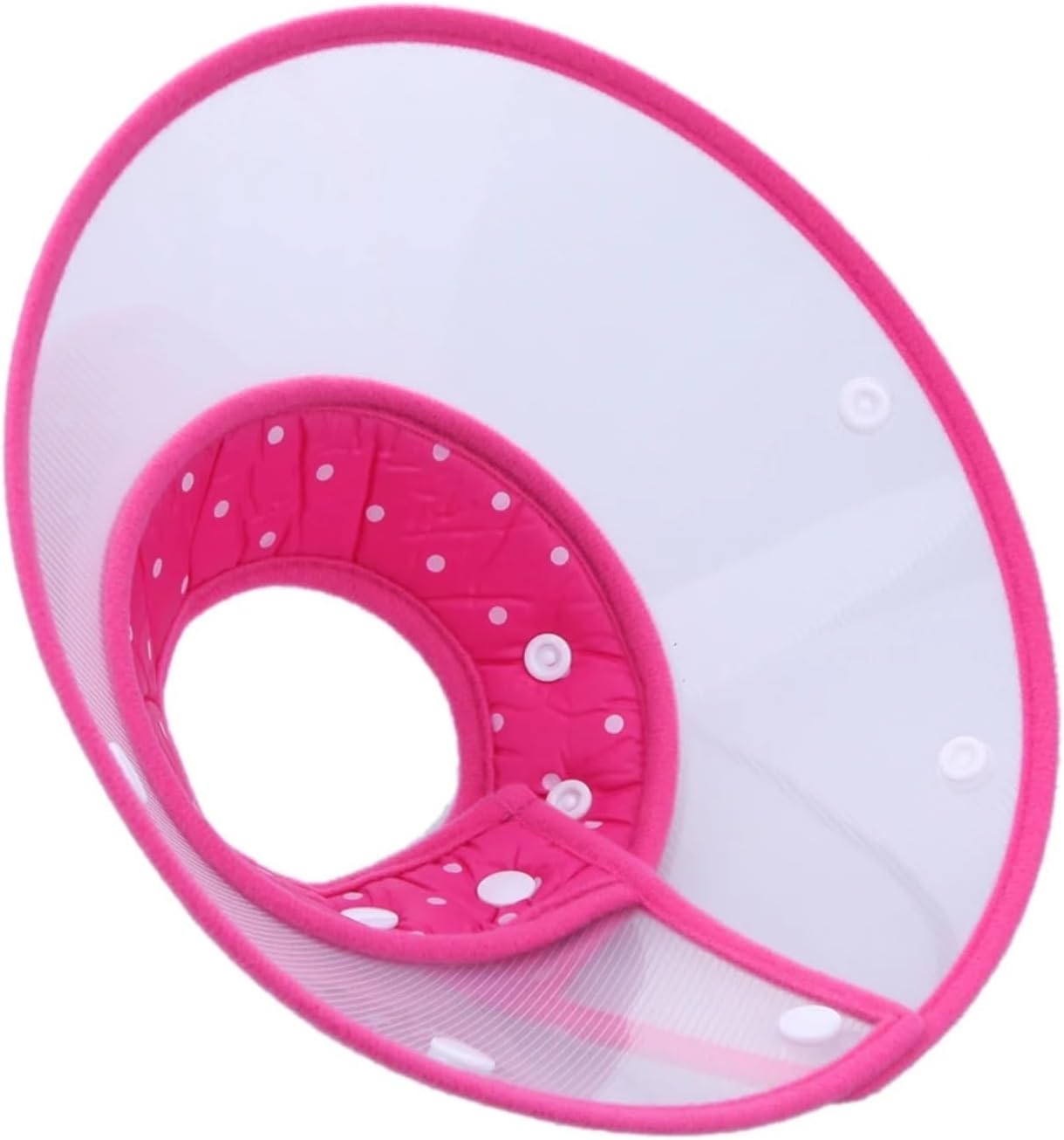 Pet Protective Collar for Small Large Dogs Puppy Cat Cone Ring Pets Care Accessories(Pink L)
