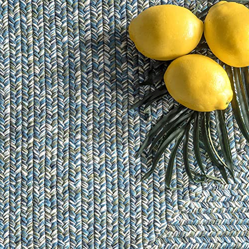 Image of Premium Hand Braided Cotton Rectangular Carpet 1.5x6 Feet | Soft & Durable Floor Rug for Living Room, Bedroom & Kids Room | Anti-Slip, Washable & Eco-Friendly Color -Multi Mixx