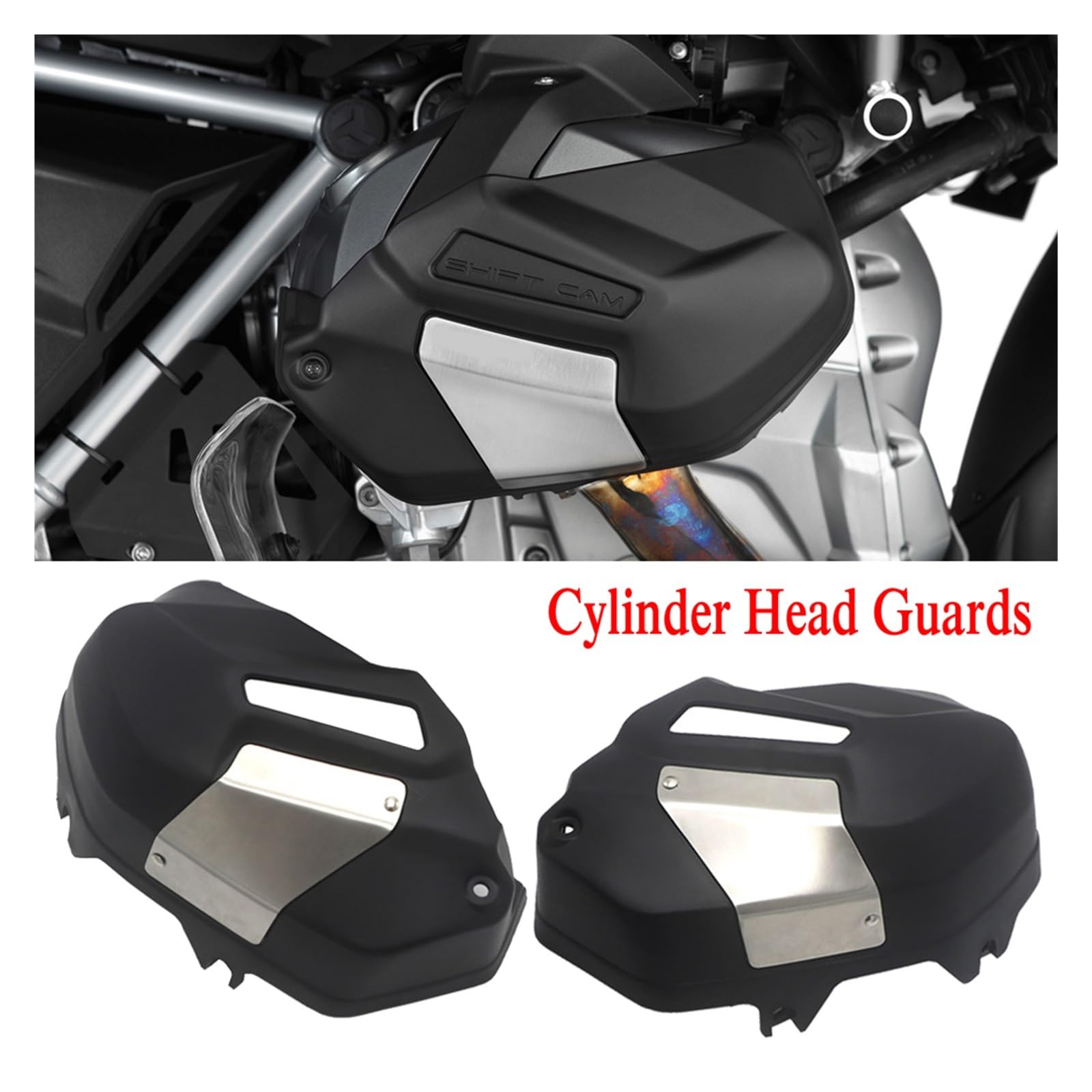 Gerrit Engine Guard Cylinder Head Guards Protector Cover Compatible with R1250RT R1250R R 1250 RT 2018 2019 2020
