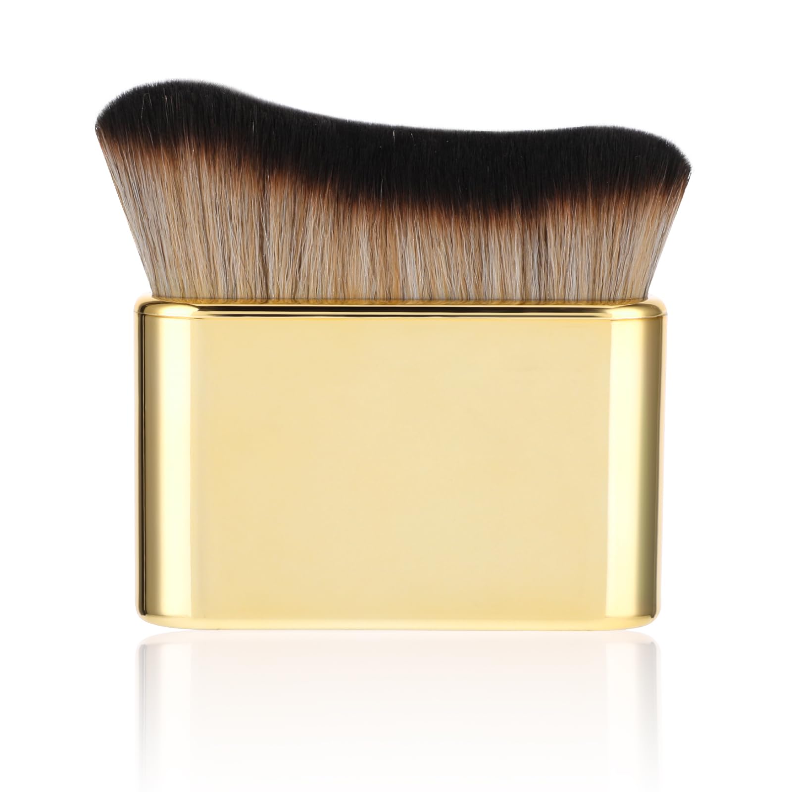 Self Tan Brush Soft Body Makeup Brush Portable Self Tanning Brushs Self Tanner Face Brushs for Body & Leg Makeup(Gold)