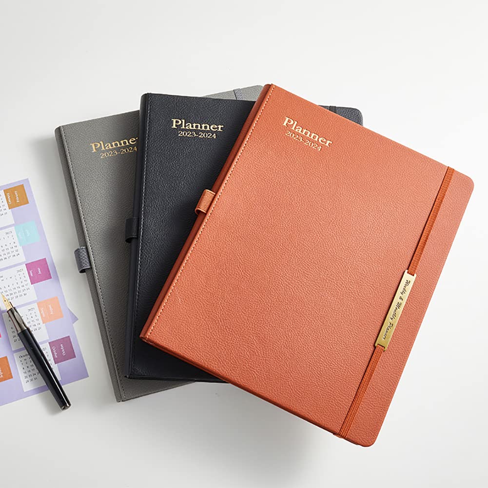 Set di 2 pianificatori giornalieri A4/A5, agenda personale con tasca interna e adesivi mensili, libri per appuntamenti