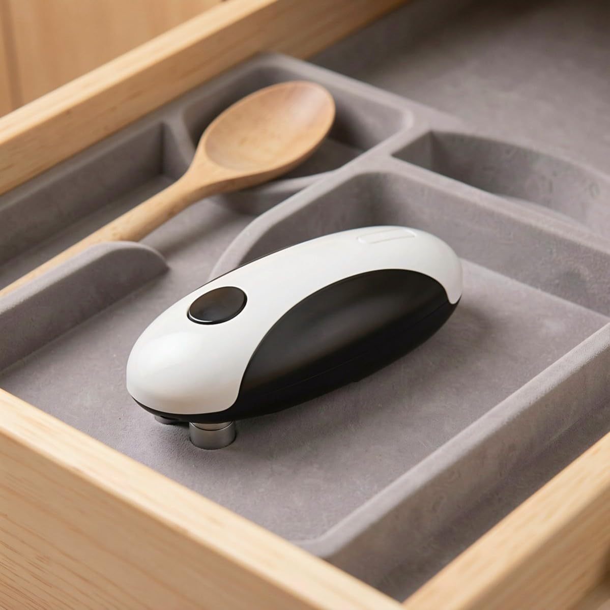 TOYANDONA Apriscatole Elettrico Ricaricabile Usb, Taglio Sicuro per Lattine