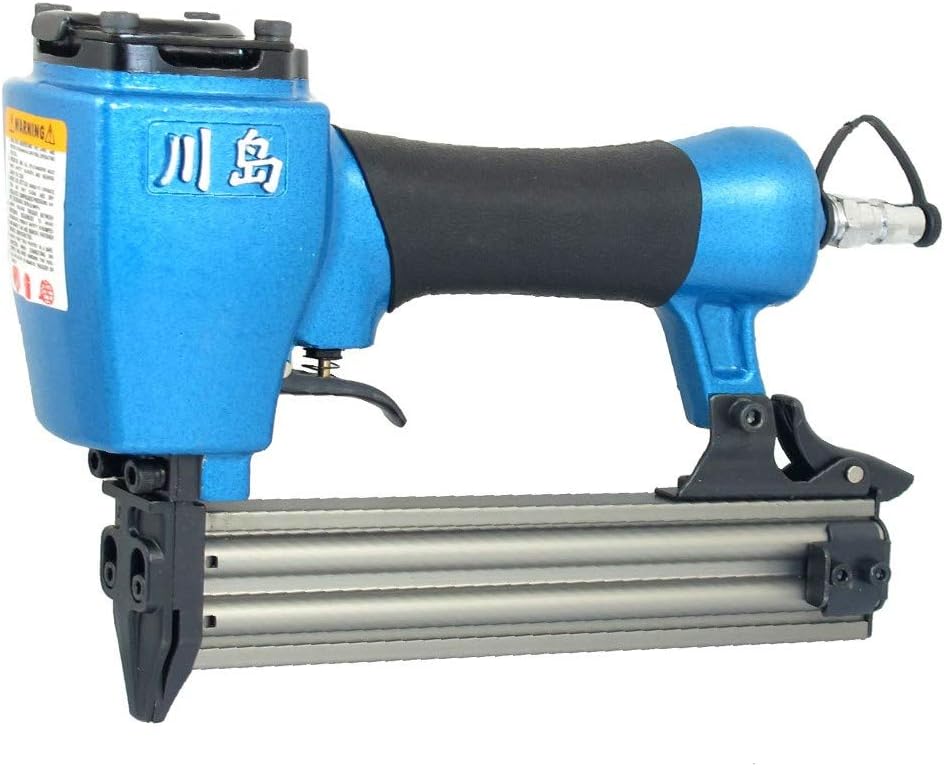 New Lon0167 10mm-30mm Staple Featured Air Pneumatic Nail reliable efficacy Nailer Blue w Hex Wrench(id:cf7 44 8f bd4)