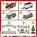 Toyvian Christmas Train Set Festive Battery Powered Train Model Mini Train Lights & Sound, Railway Kits Steam Locomotive Engine, Lights & Sound, Railway Kits
