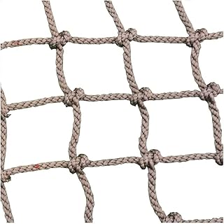 Climbing Net for Kids Outdoor Indoor,Rope Ladder Bridge for Treehouse,Climbing Wall Rope 6mm Rope Net with Knots for Jungle Gyms Playground Backyard Heavy Duty Cargo Net (Size:2 * 3m