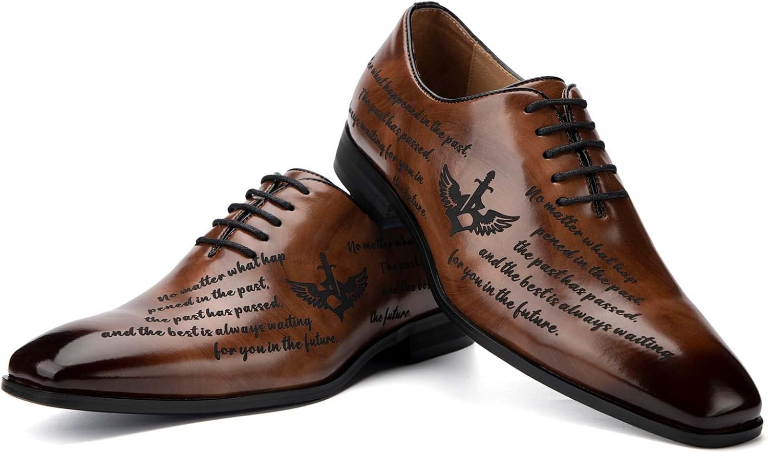 JITAI Mens Oxford Shoes Mens Casual Dress Shoes Lace Up Fashion Shoes Formal