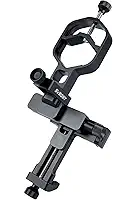 SVBONY SV214 Pro de 3 eixos Adaptador universal para smartphone, suporte para diâmetro de ocular de 44 a 64 mm, adaptador de digitoscópio com controle remoto para captura de luneta e vídeo