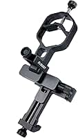 SVBONY SV214 Pro de 3 eixos Adaptador universal para smartphone, suporte para diâmetro de ocular de 44 a 64 mm, adaptador de digitoscópio com controle remoto para captura de luneta e vídeo