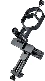 SVBONY SV214 Pro de 3 eixos Adaptador universal para smartphone, suporte para diâmetro de ocular de 44 a 64 mm, adaptador de digitoscópio com controle remoto para captura de luneta e vídeo