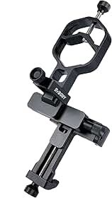SVBONY SV214 Pro de 3 eixos Adaptador universal para smartphone, suporte para diâmetro de ocular de 44 a 64 mm, adaptador de digitoscópio com controle remoto para captura de luneta e vídeo