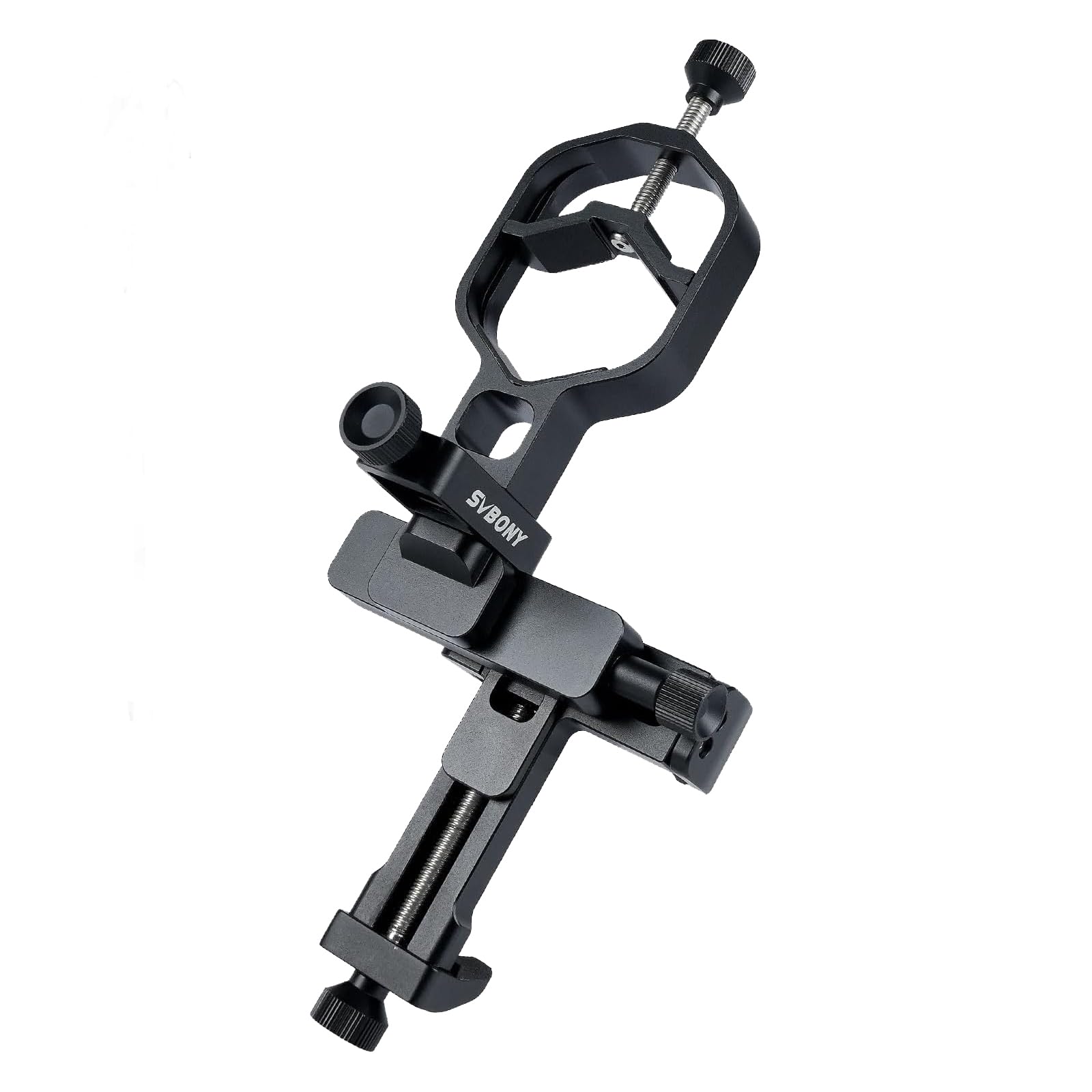 SVBONY SV214 Pro Universal Phone Adapter for Telescope, Spotting Scope Binoculars, 3-Axis Adjustable Phone Holder Mount with Remote Control for 28-