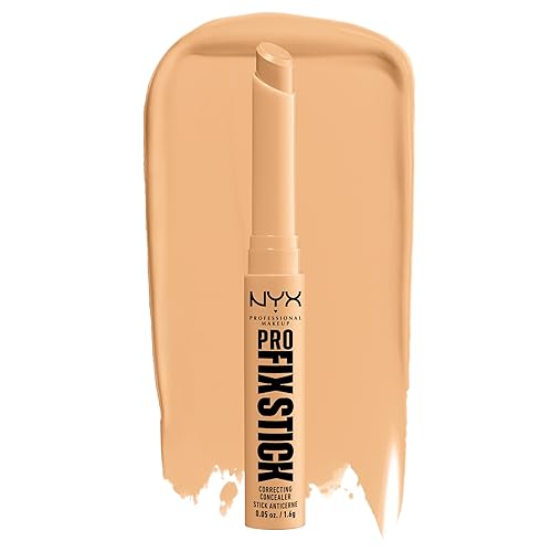 Vista 21 de NYX PROFESSIONAL MAKEUP - Corrector de piel en barra Pro Fix Stick, de cobertura media aplicable en capas, tono pálido 01 PALE