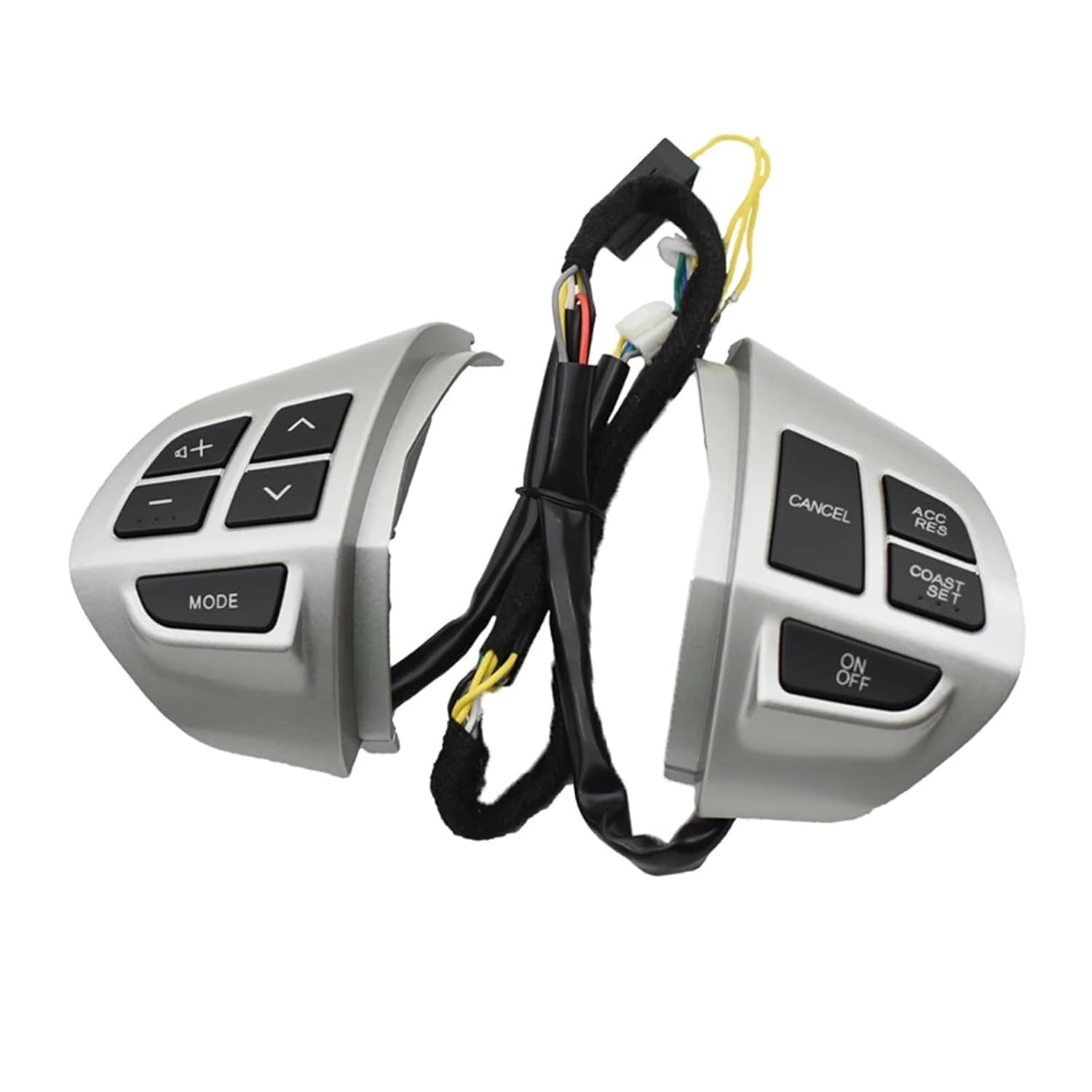 Cruise Control Switch Steering Wheel Buttons Compatible with ASX Outlander XL 2007-2012 Audio Volume Phone(ASX-Piano Black)