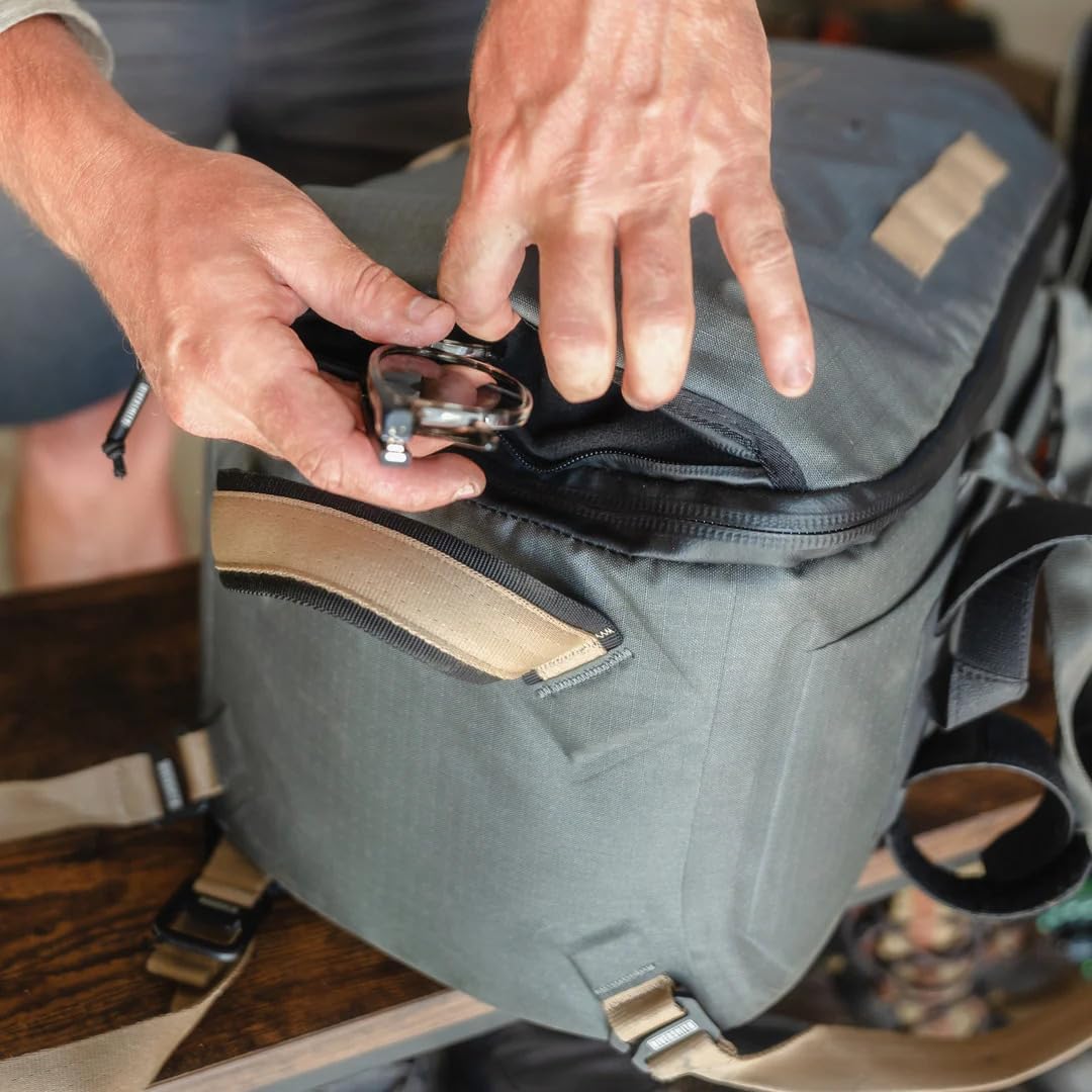 RiverSmith Waterproof Duffel Bag, Heavy-Duty, Versatile, Grey/Tan (Gray Cadmium, 45L) - Image 9