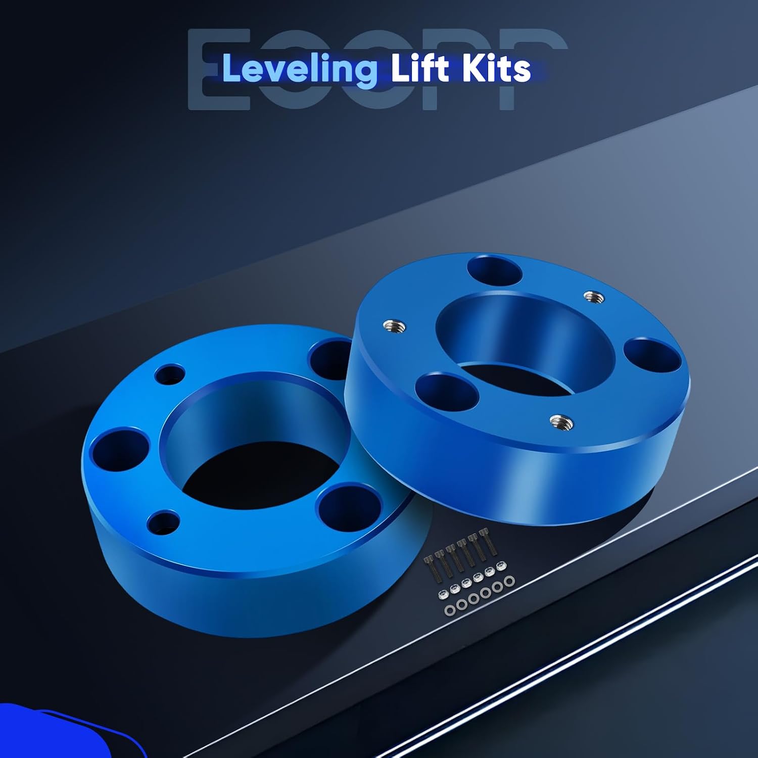 ECCPP Blue 2.5 inch Leveling Lift Kit Raise your vehicle 2.5" Front Leveling Lift Kit fits for Ford for F-150 2004-2021 2WD 4WD
