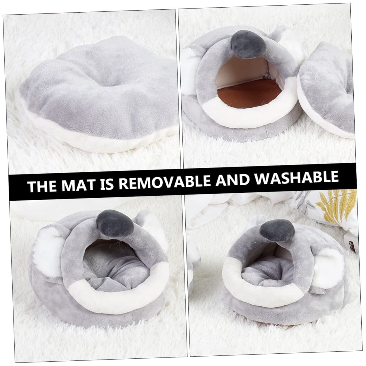 DOITOOL Maison pour Petit Animal de Grotte, Nid Koala Chaud et Confortable