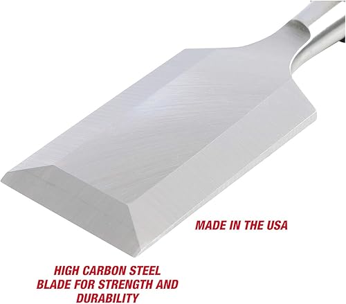 Miniatura 5 de GreatNeck 1049 - Cincel de madera de calidad profesional de 2 pulgadas, cincel para carpintería, herramientas de carpintero, asas de madera de