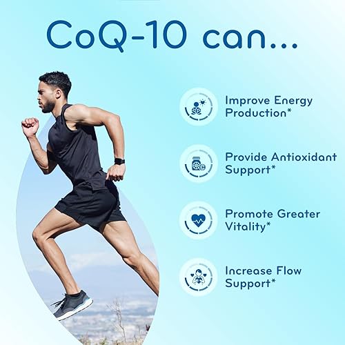 Miniatura 6 de Extra Strength CoQ10 800mg - Coenzima de absorción rápida Q10 800 mg Potente antioxidante para energía cardíaca y apoyo al envejecimiento - Tapas