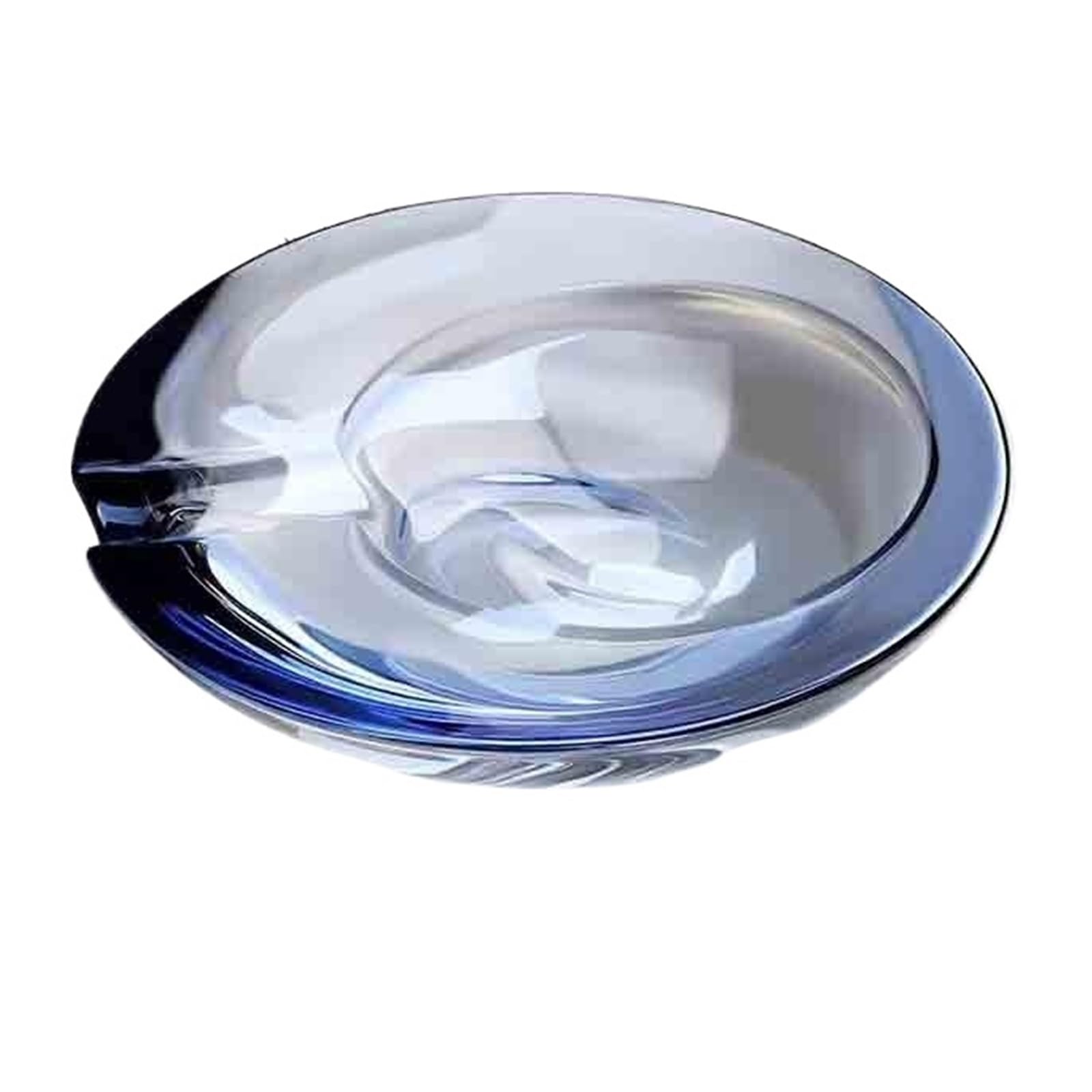 Cigarettes Ashtrays Crystal Glass Ashtray for Office Cigar Decorative(Blue)