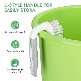 SetSail Scrub Brush, Heavy-Duty Scrub Brushes for Cleaning with Stiff Bristles Cleaning Brush for Shower, Bathroom, Carpet, Kitchen and Bathtub Scrubber - 3 Pack