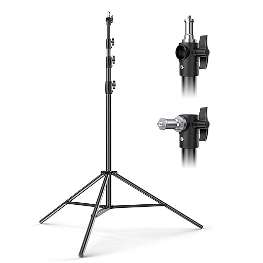13ft Heavy Duty Light Stand Tripod,Cisian 160inch/4M Air Cushioned Metal Photography Tripod with 1/4"& 3/8" Screw Adapter for Most DSLR Camerasa,Sports Camera Professional