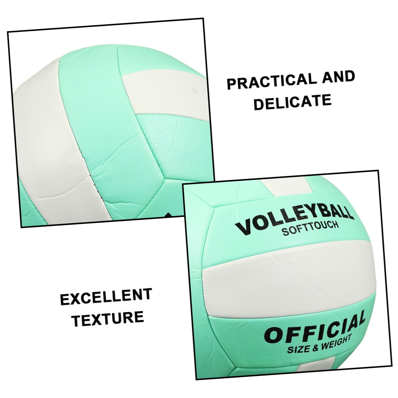 KOMBIUDA 2pezzi Pallone Da Pallavolo Morbido Per Adulti Per Allenamento e Competizioni Indoor Alta Stabilità e Controllo Per Giocatori Di Medie Scuole