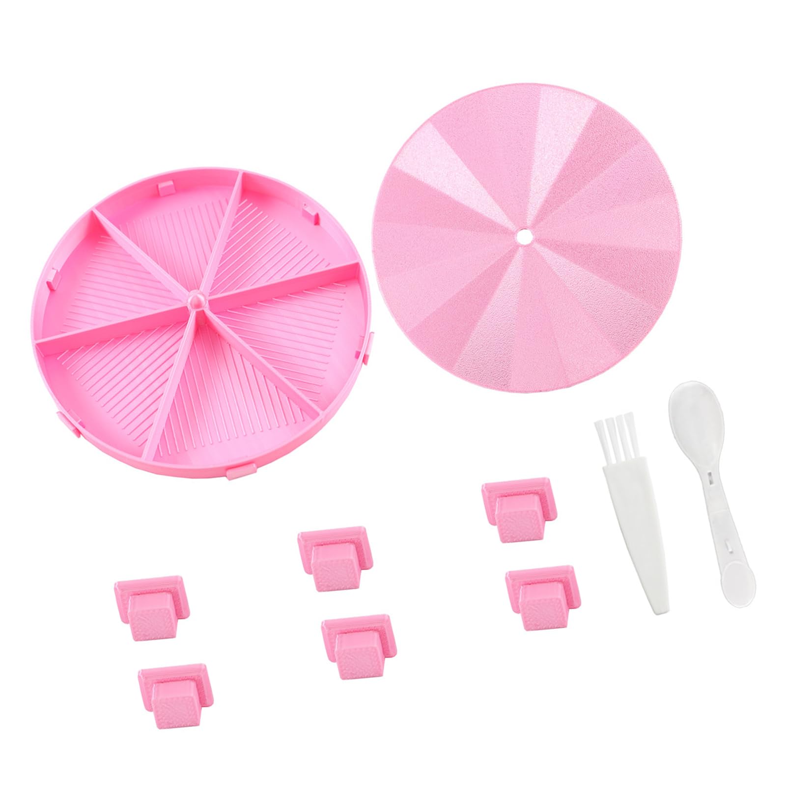 Kaeltsyn Efficient Round Beads Painting Sifting Tray Set Polylactic Acid for Quick Screening Easy Cleaning Craft Projects Beads Sifter